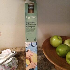 New figment beechwood rolling pin